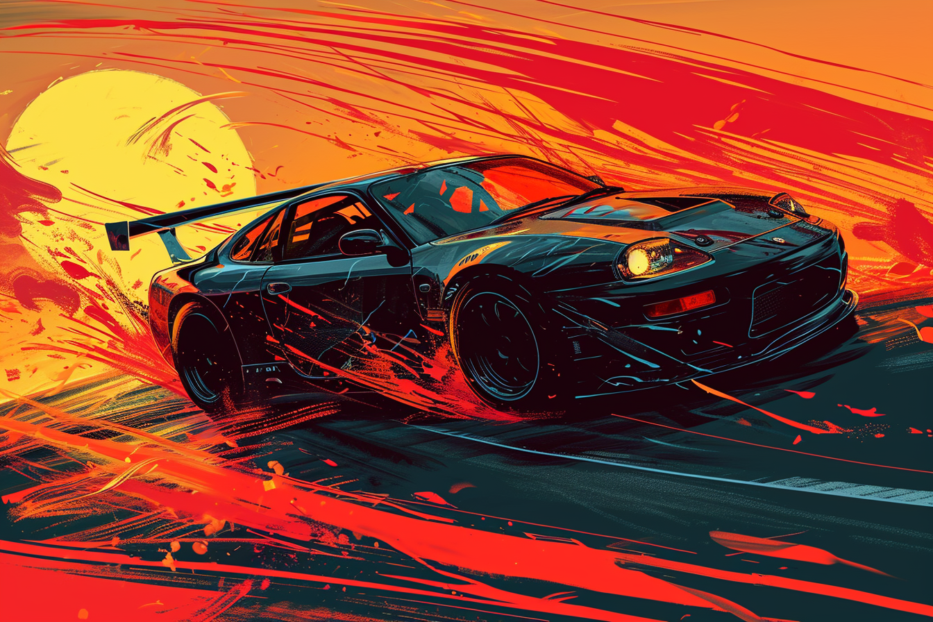 Drift Car Posters – Vortex Art Concepts