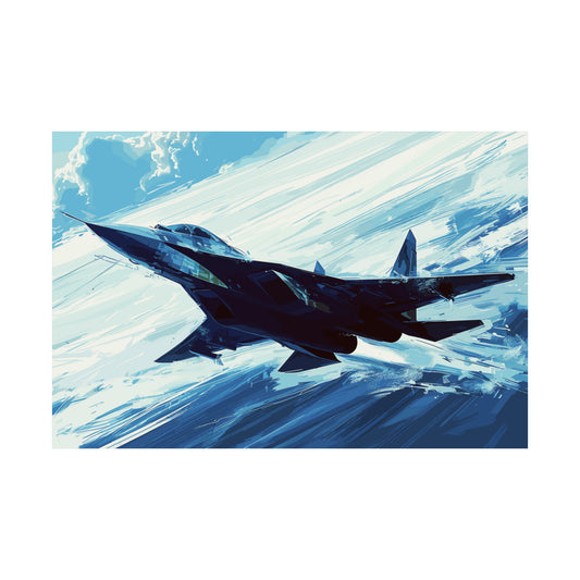 Fighter Jet Plane Art Print Poster | Unframed