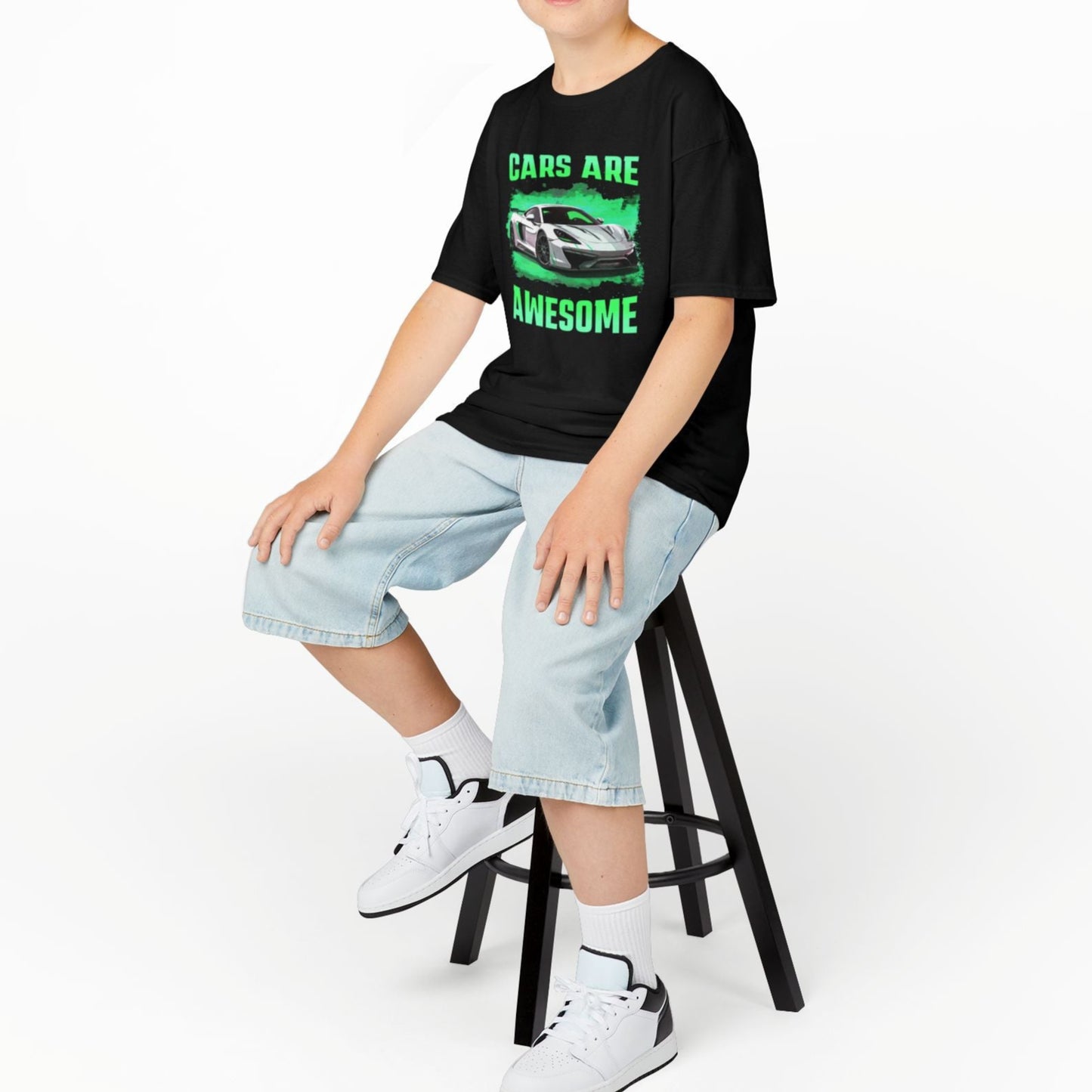 Cars Are Awesome Supercar Sports Car Youth Size Boys T-Shirt