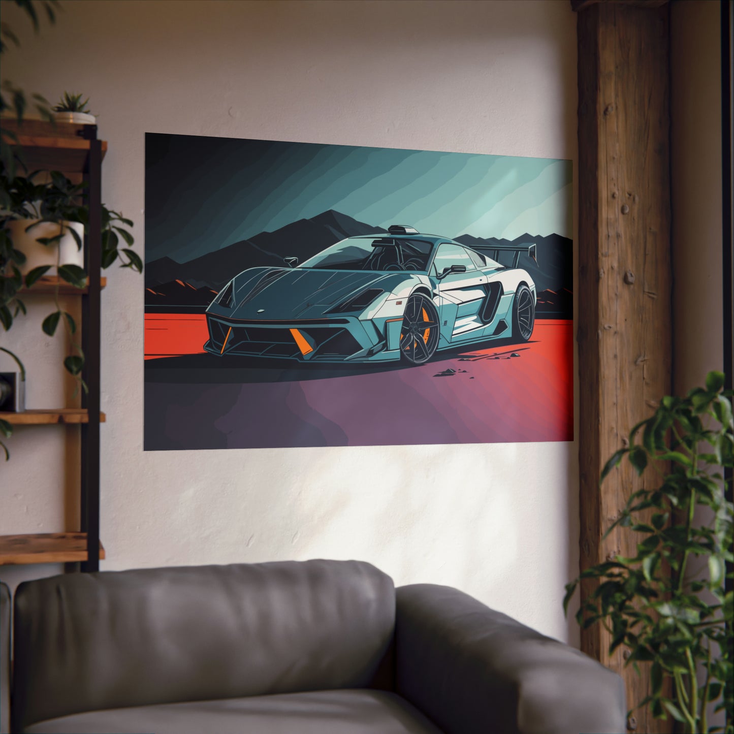 Supercar Sports Car Poster Art Print | Customizable