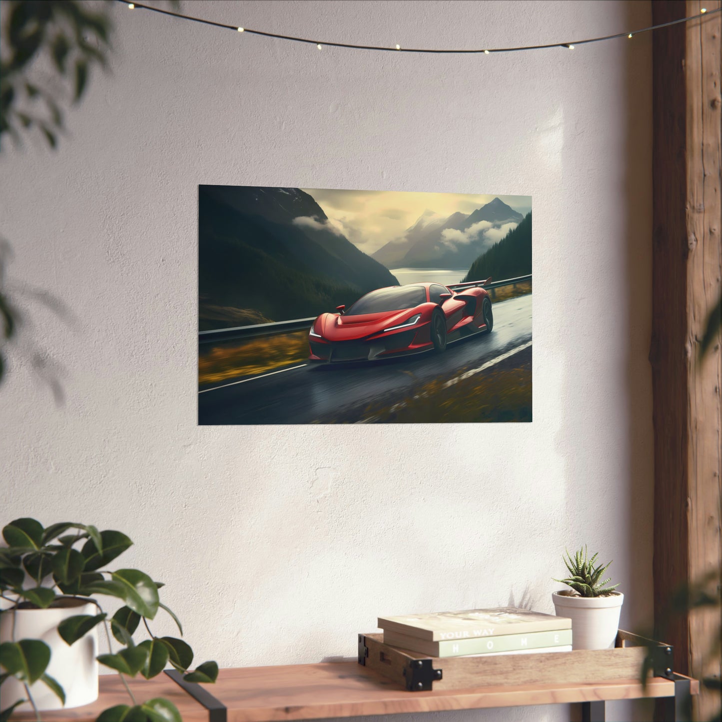 Supercar Sports Car Poster Art Print | Customizable