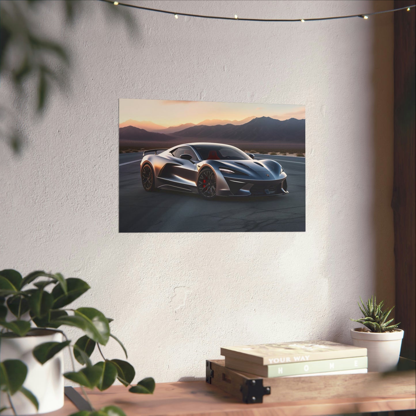 Supercar Sports Car Poster Art Print | Customizable