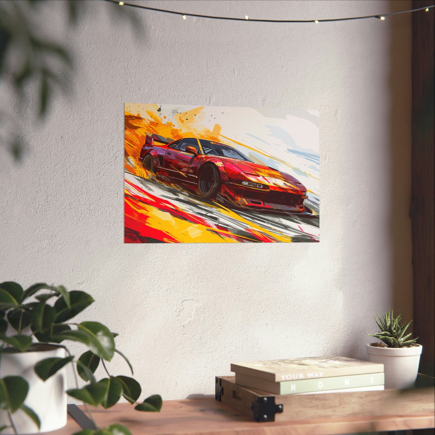 Japanese Drift Car Poster Art Print | Customizable