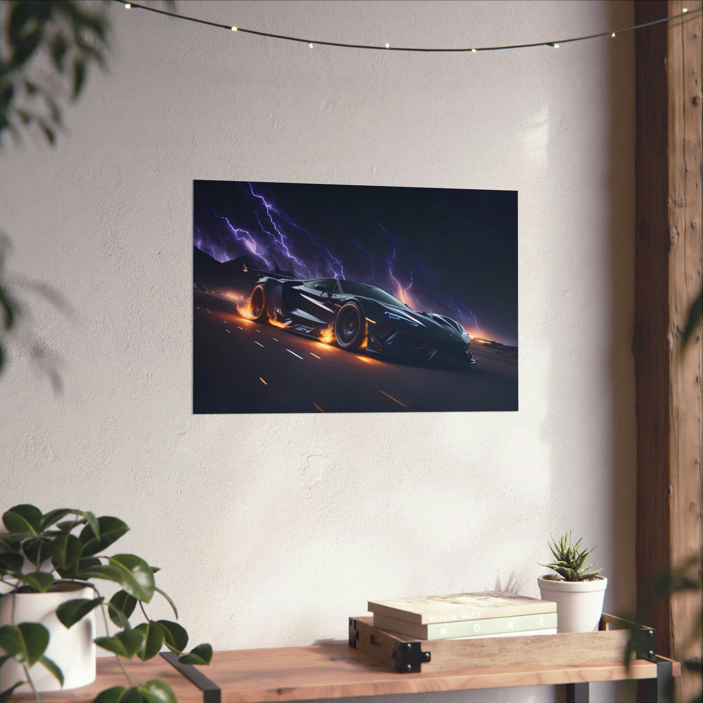 Supercar Sports Car Poster Art Print | Customizable