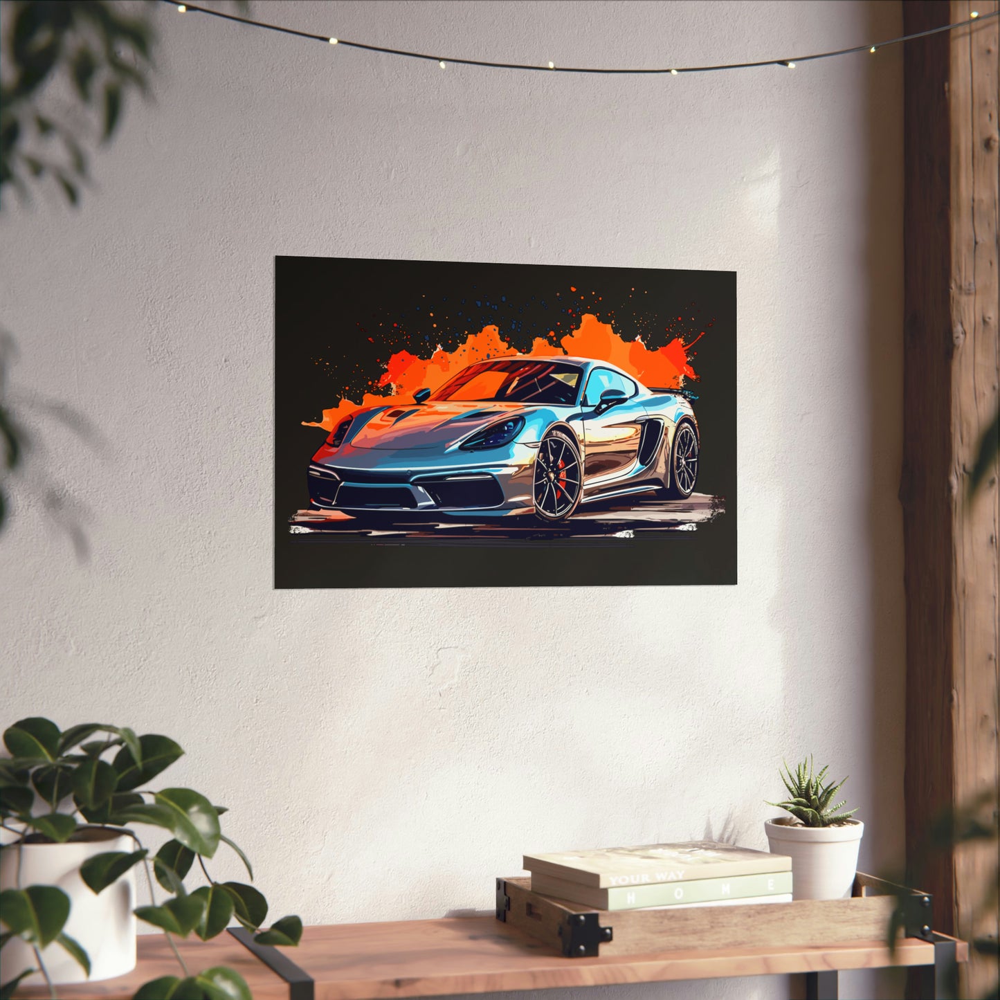 Supercar Sports Car Poster Art Print | Customizable