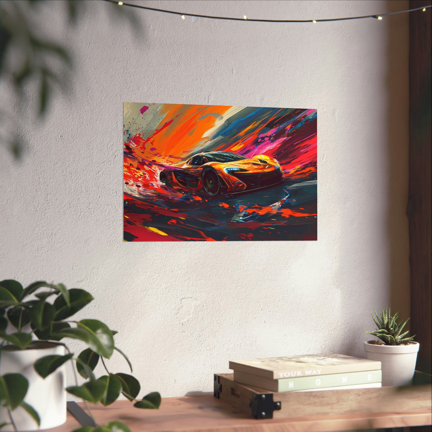 Supercar Sports Car Poster Art Print | Customizable