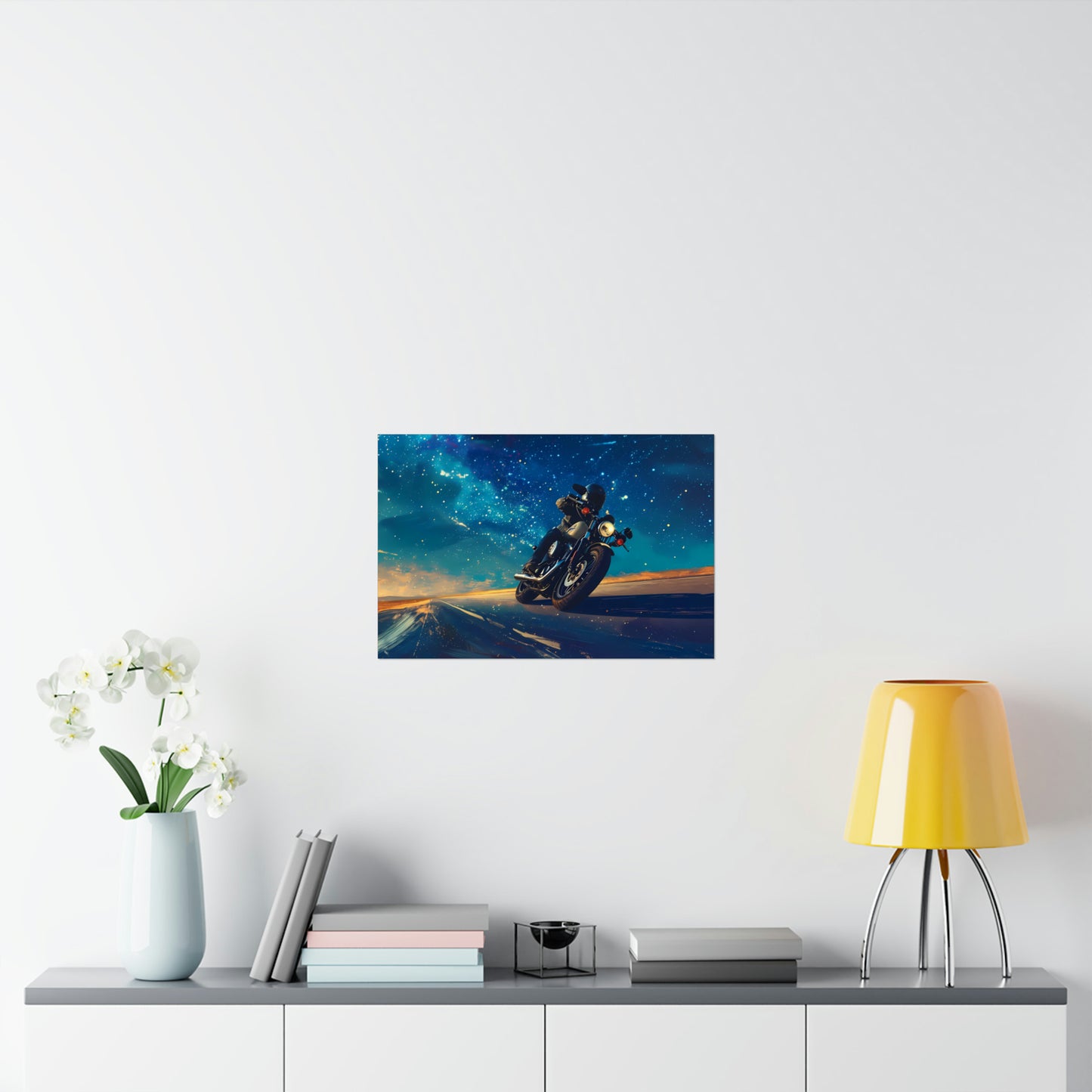 Motorcycle Art Print Poster | Unframed