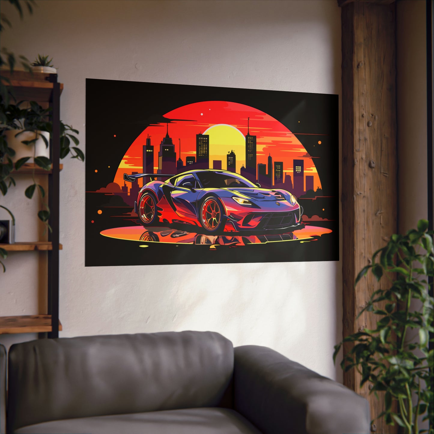 Supercar Sports Car Poster Art Print | Customizable