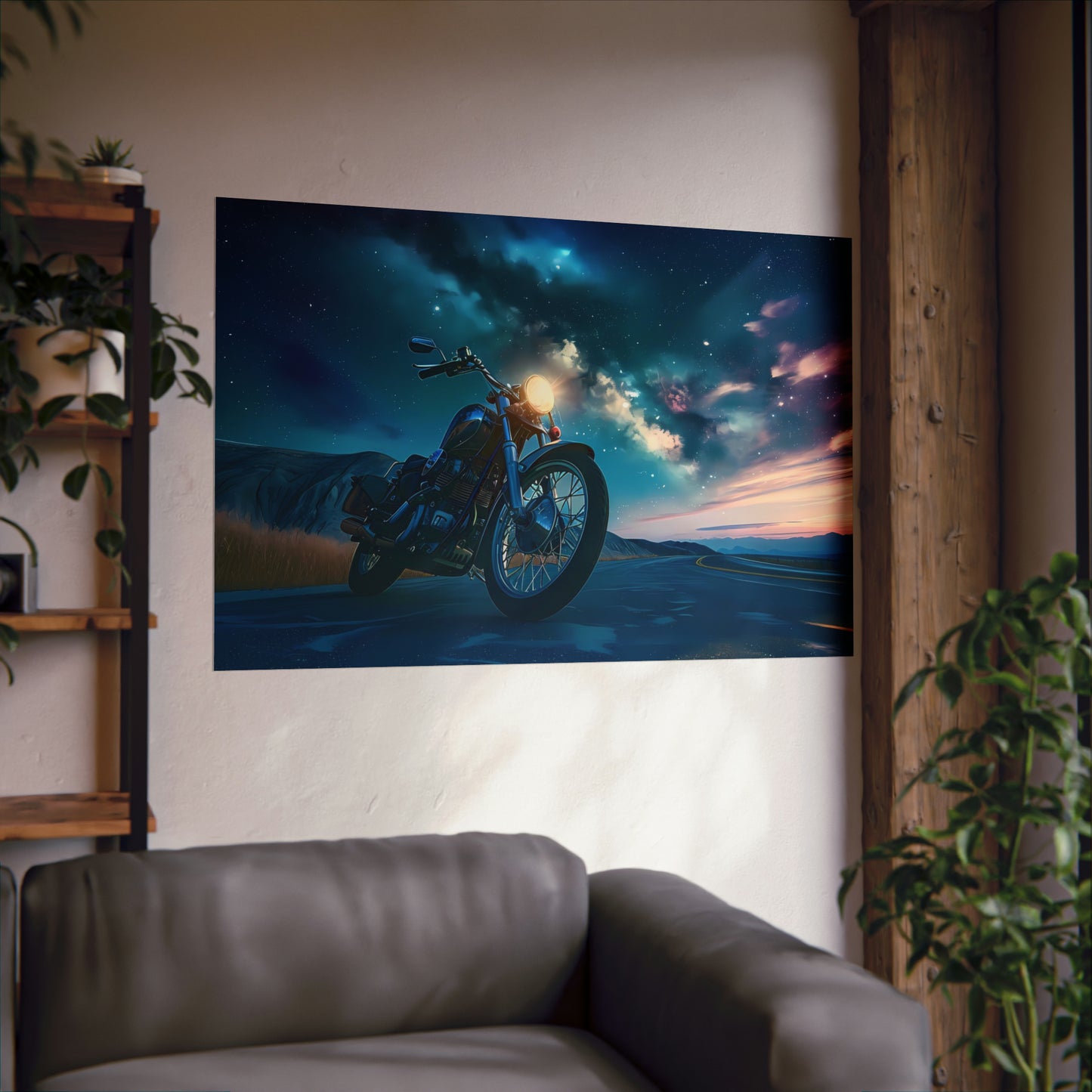 Motorcycle Art Print Poster | Unframed