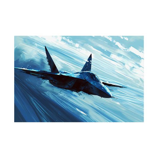 Fighter Jet Plane Art Print Poster | Unframed