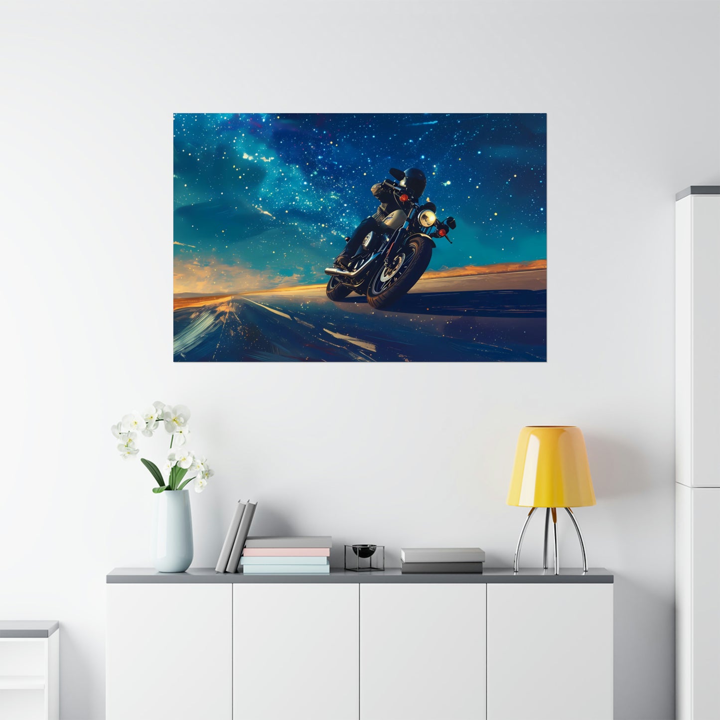 Motorcycle Art Print Poster | Unframed