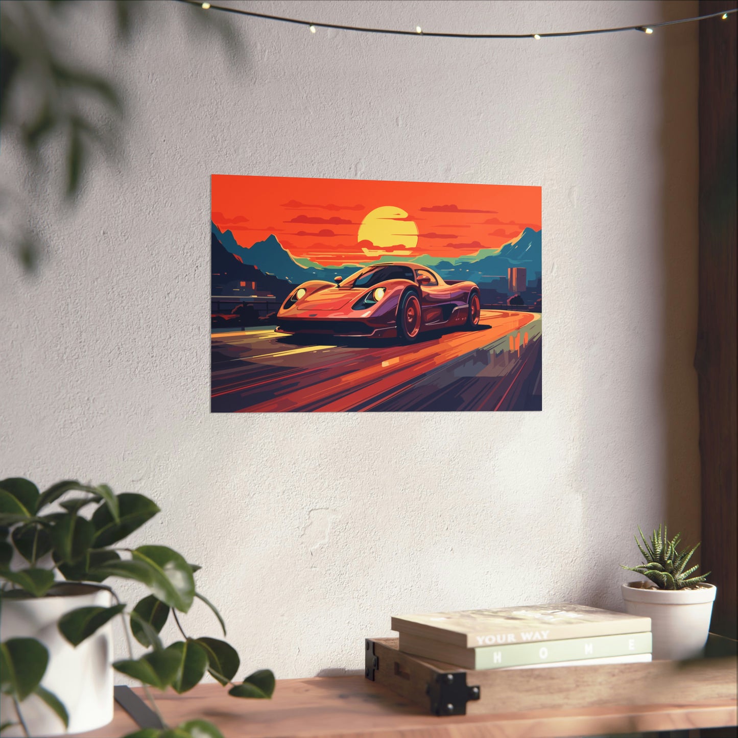 Supercar Sports Car Poster Art Print | Customizable