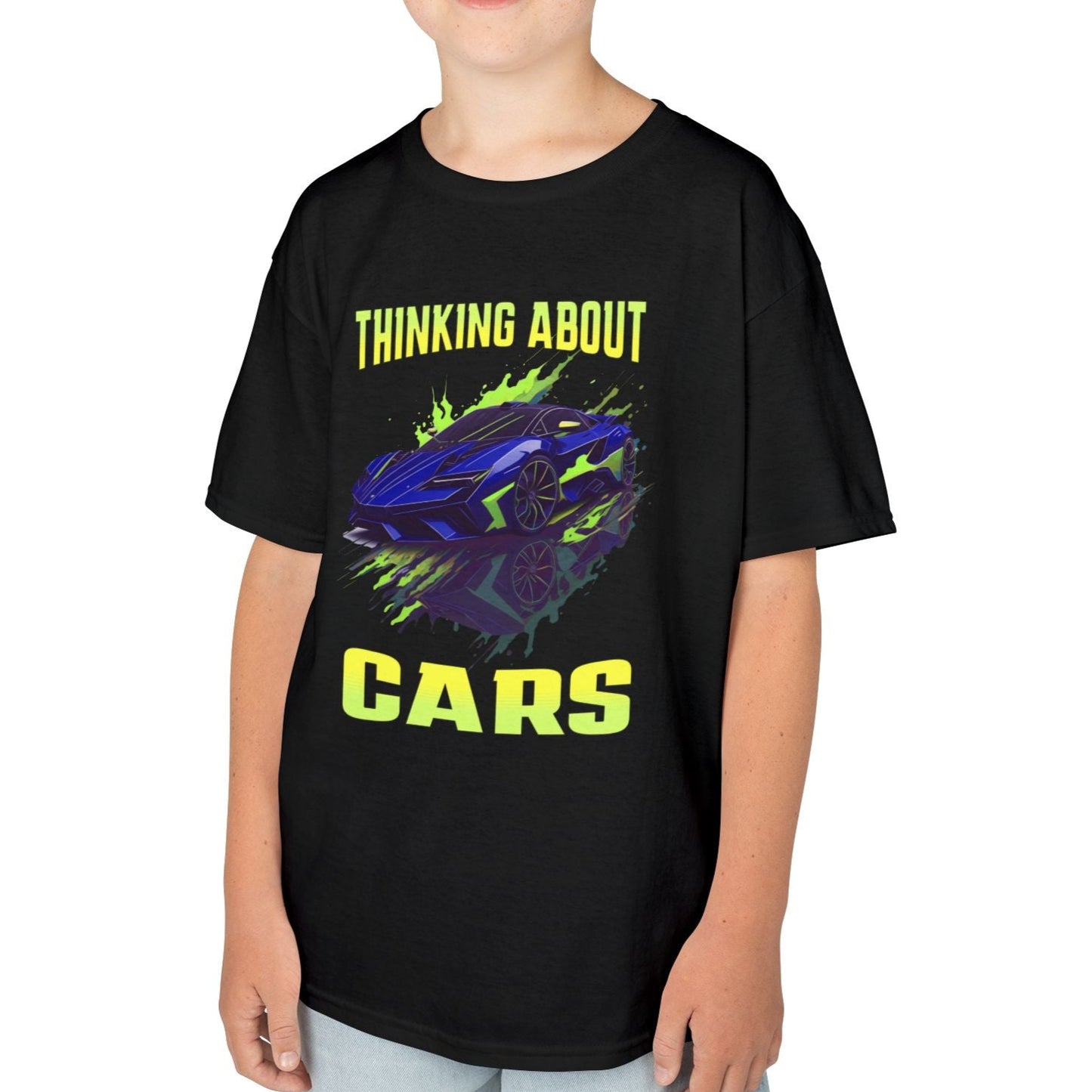 Thinking About Cars Supercar Sports Car Youth Size Boys T-Shirt