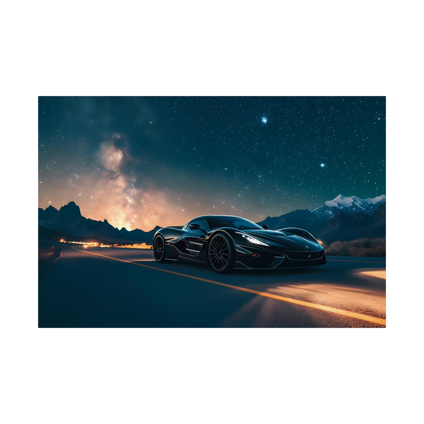 Supercar Sports Car Poster Art Print | Customizable