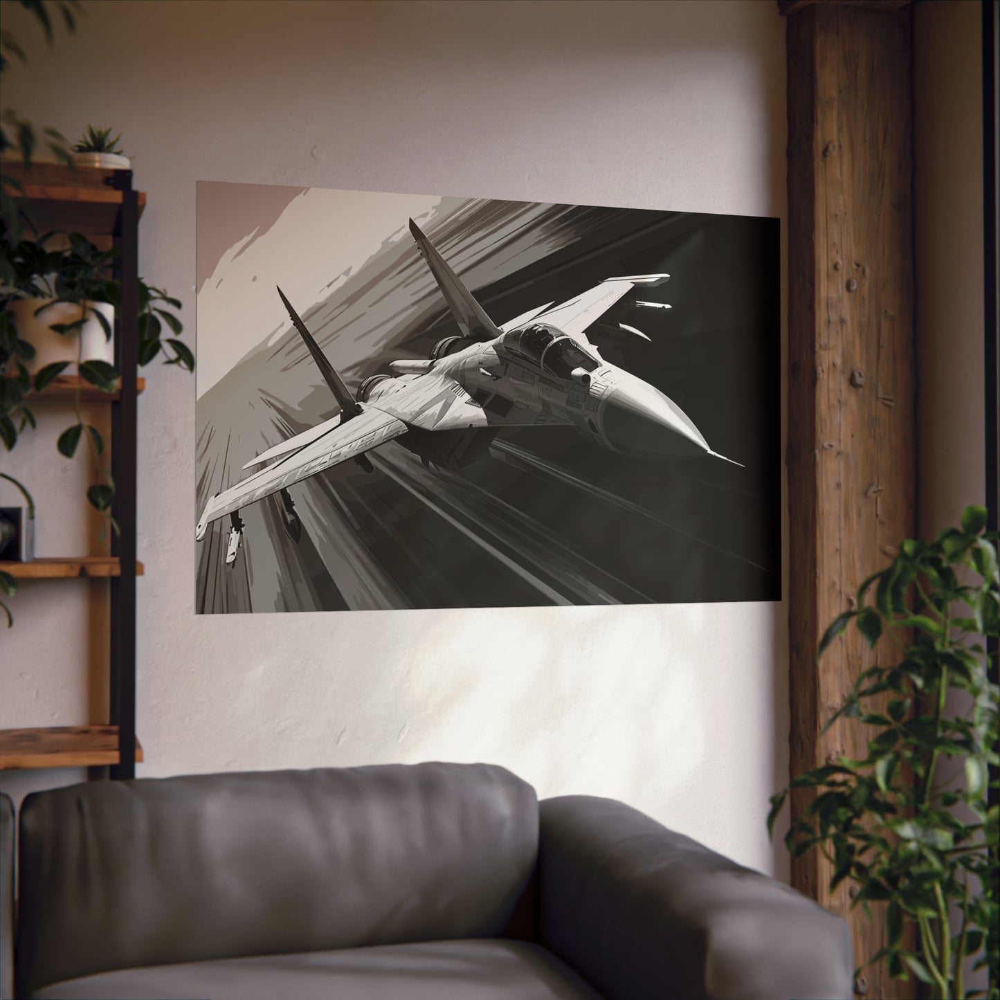 Fighter Jet Plane Art Print Poster | Unframed