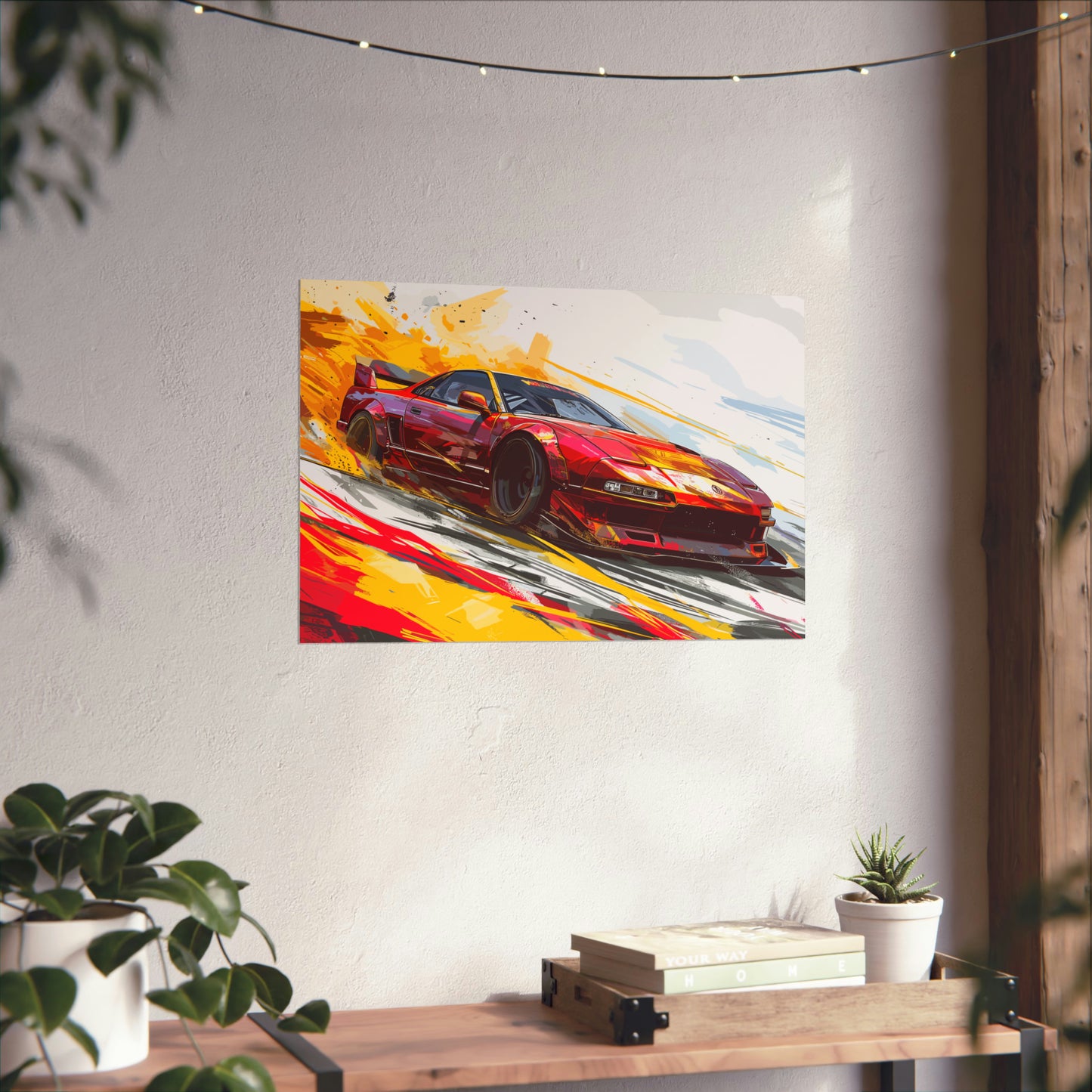 Japanese Drift Car Poster Art Print | Customizable