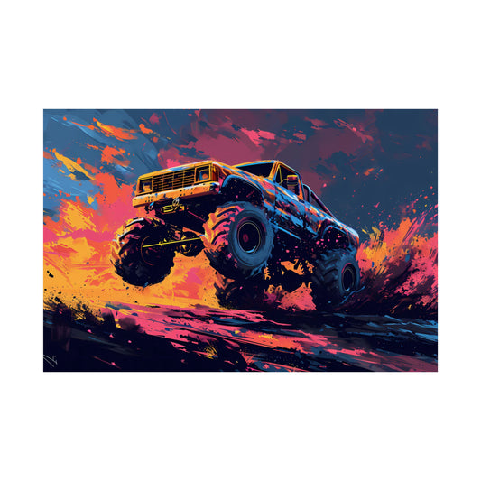 Monster Truck Poster Art Print