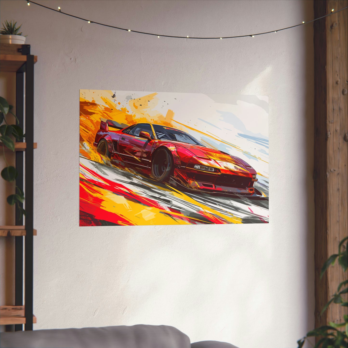 Japanese Drift Car Poster Art Print | Customizable
