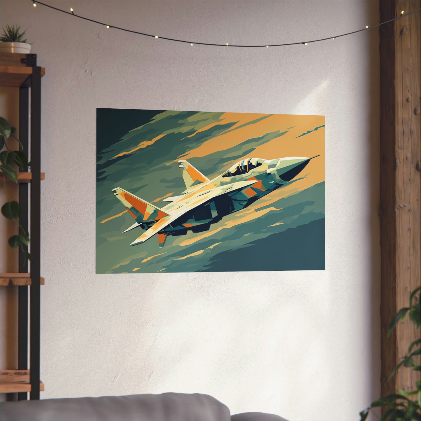 Fighter Jet Plane Art Print Poster | Unframed