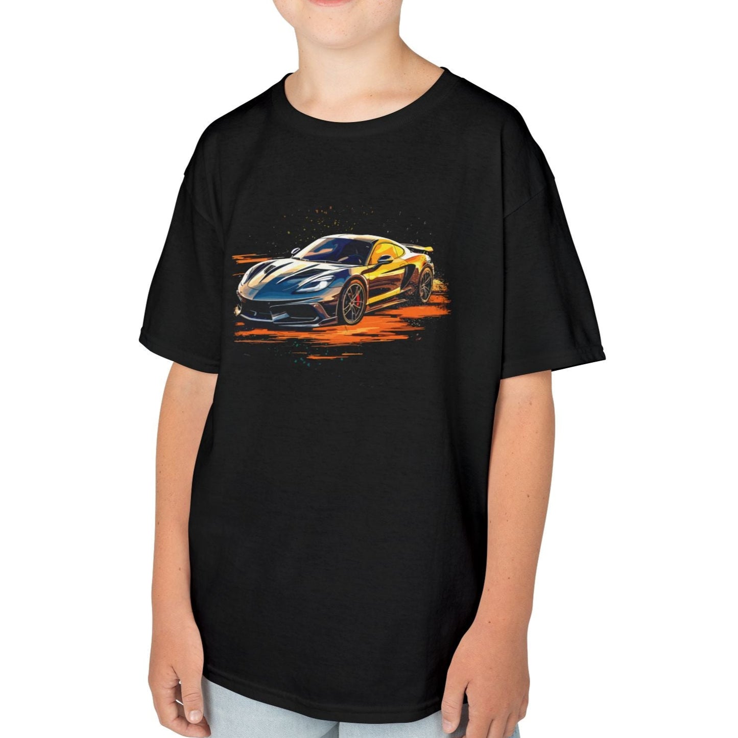 Supercar Sports Car Youth Size Boys T-Shirt