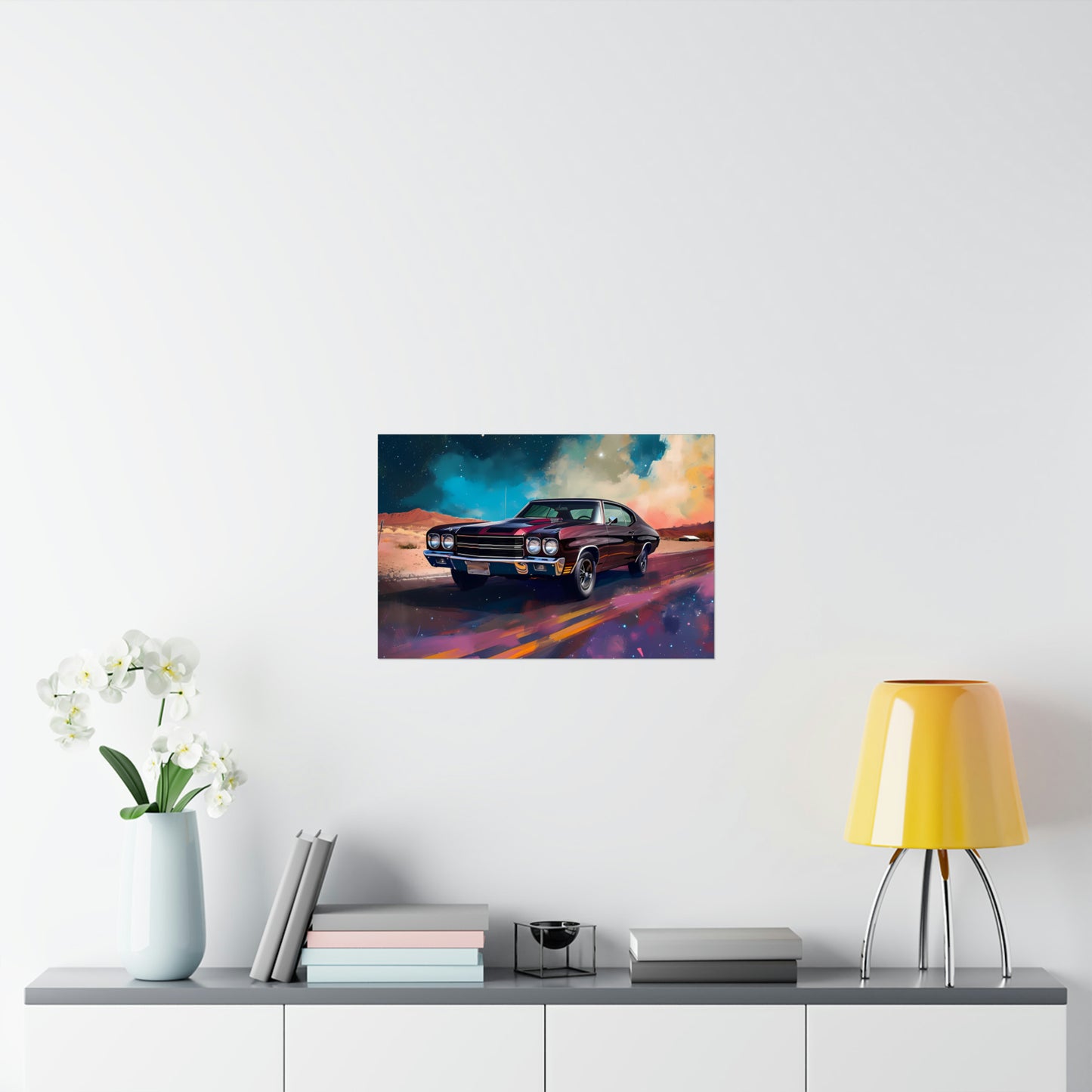 Vintage American Muscle Car Art Print Poster | Unframed