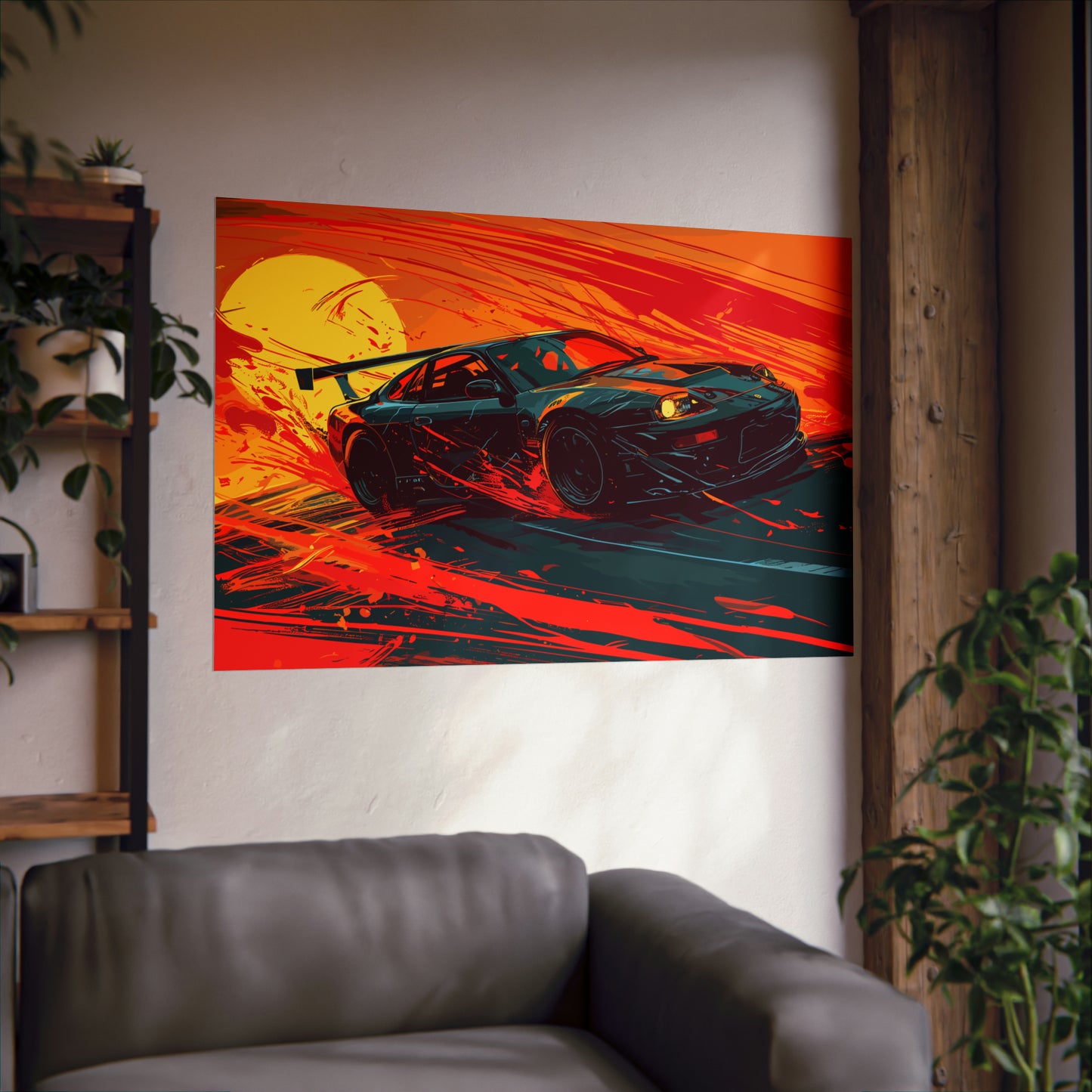 Japanese Drift Car Poster Art Print | Customizable
