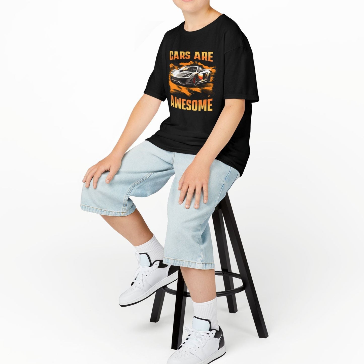 Cars Are Awesome Sports Car Youth Size Boys T-Shirt