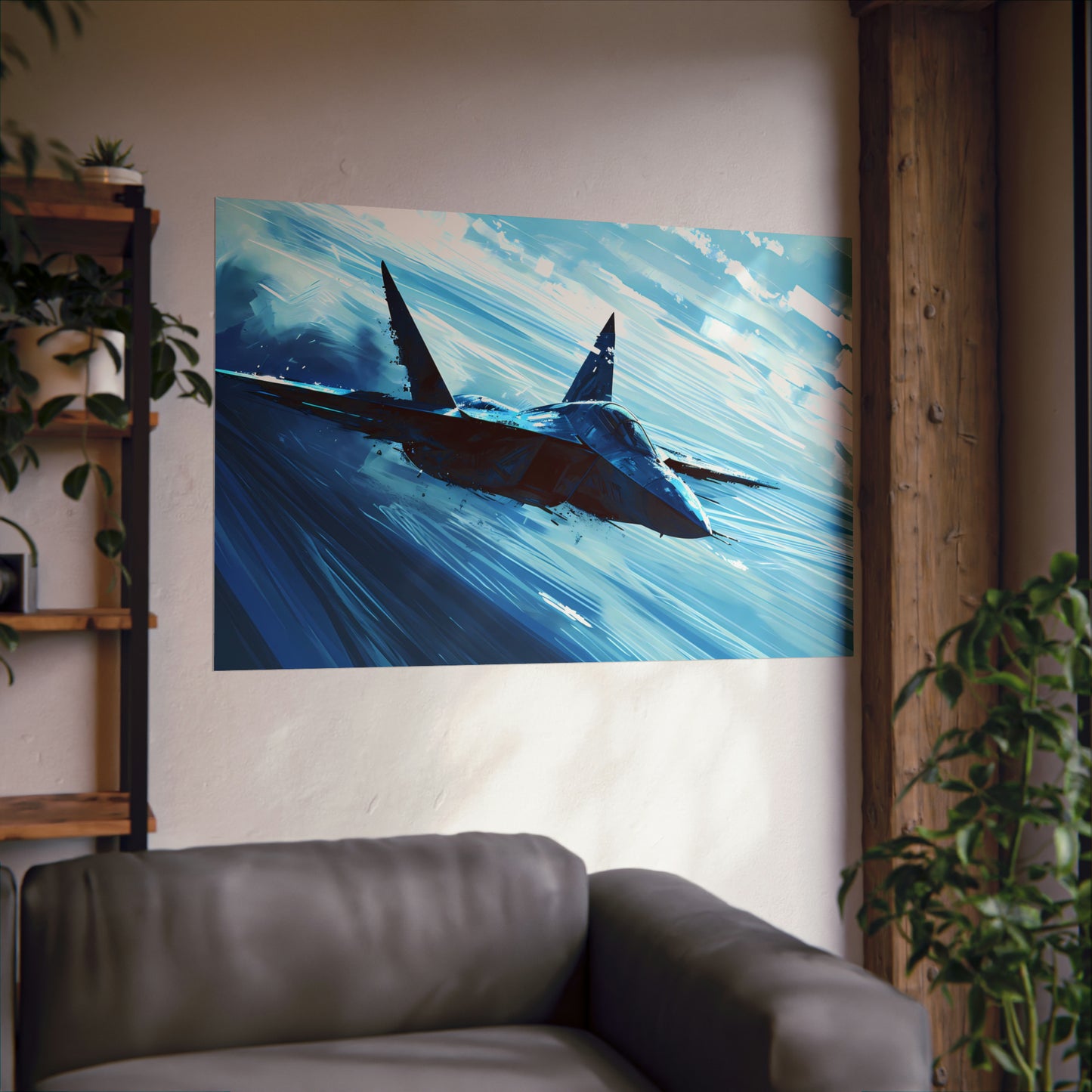 Fighter Jet Plane Art Print Poster | Unframed