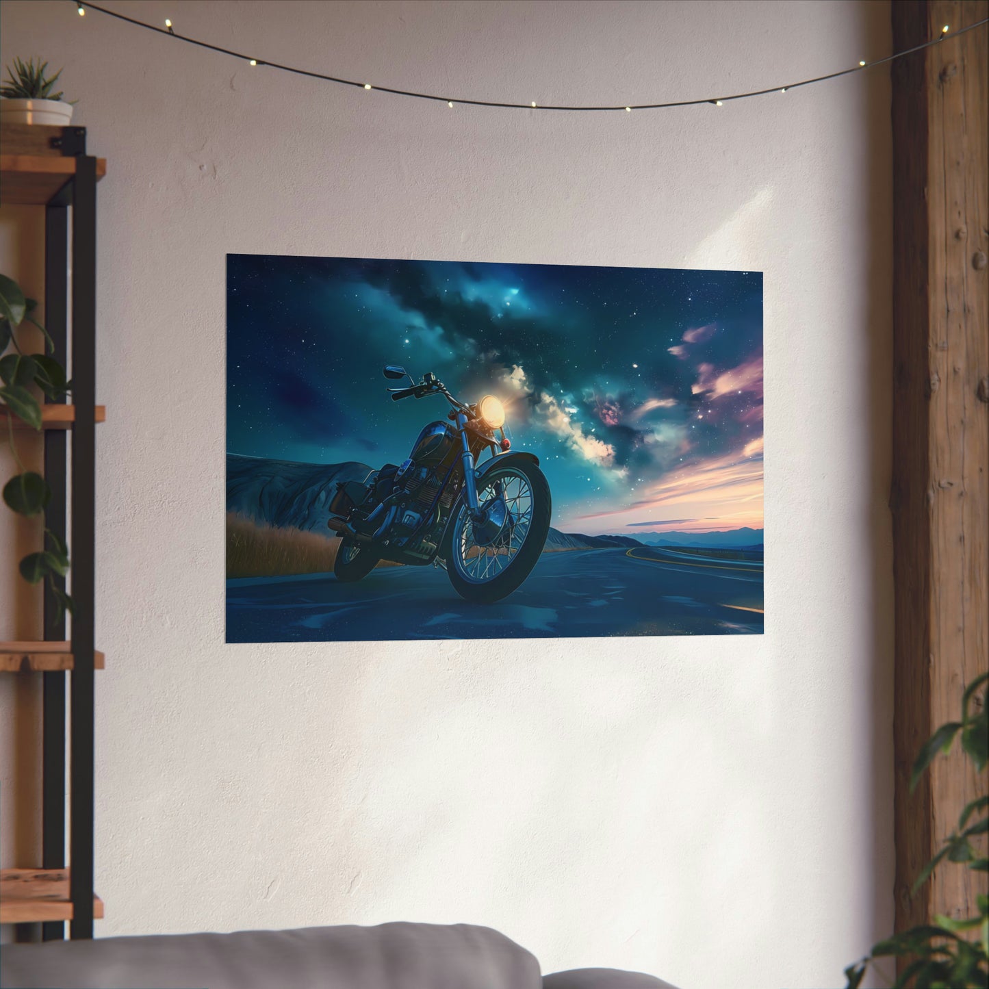 Motorcycle Art Print Poster | Unframed