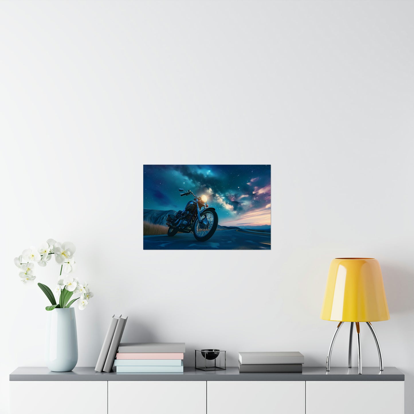Motorcycle Art Print Poster | Unframed