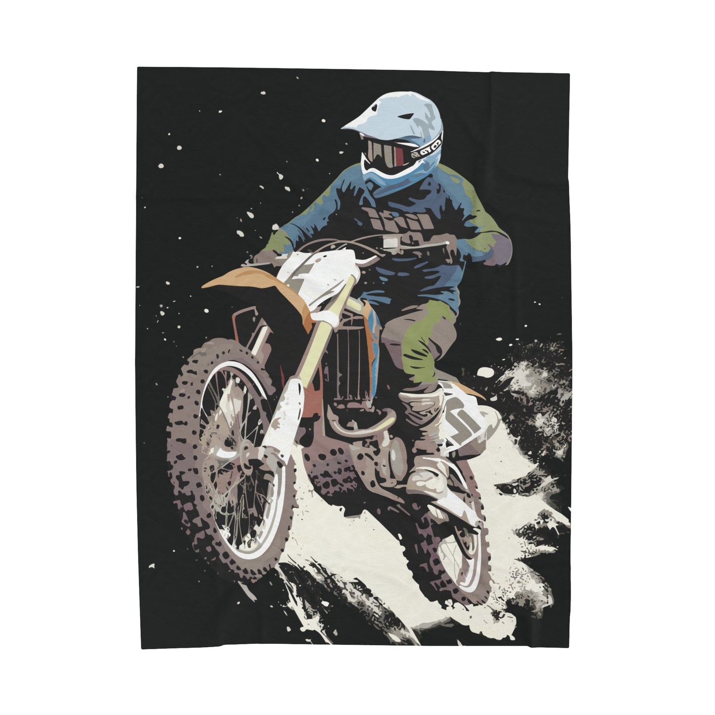 Dirt Bike Rider | Plush Blanket