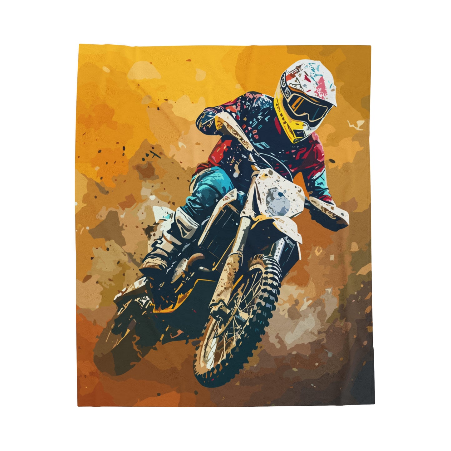 Dirt Bike Rider | Plush Blanket