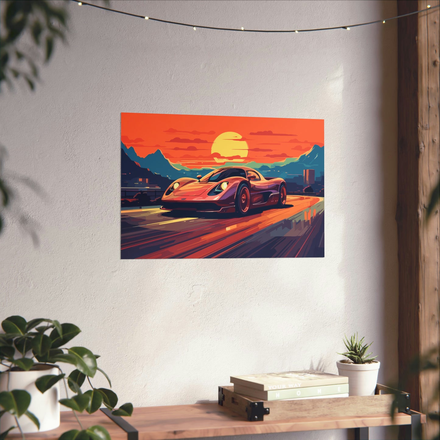 Supercar Sports Car Poster Art Print | Customizable