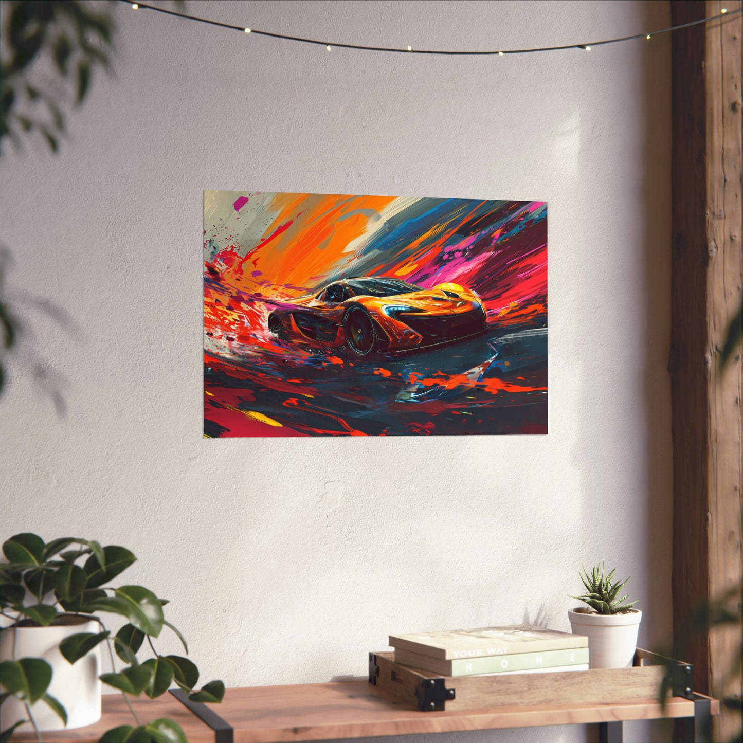 Supercar Sports Car Poster Art Print | Customizable