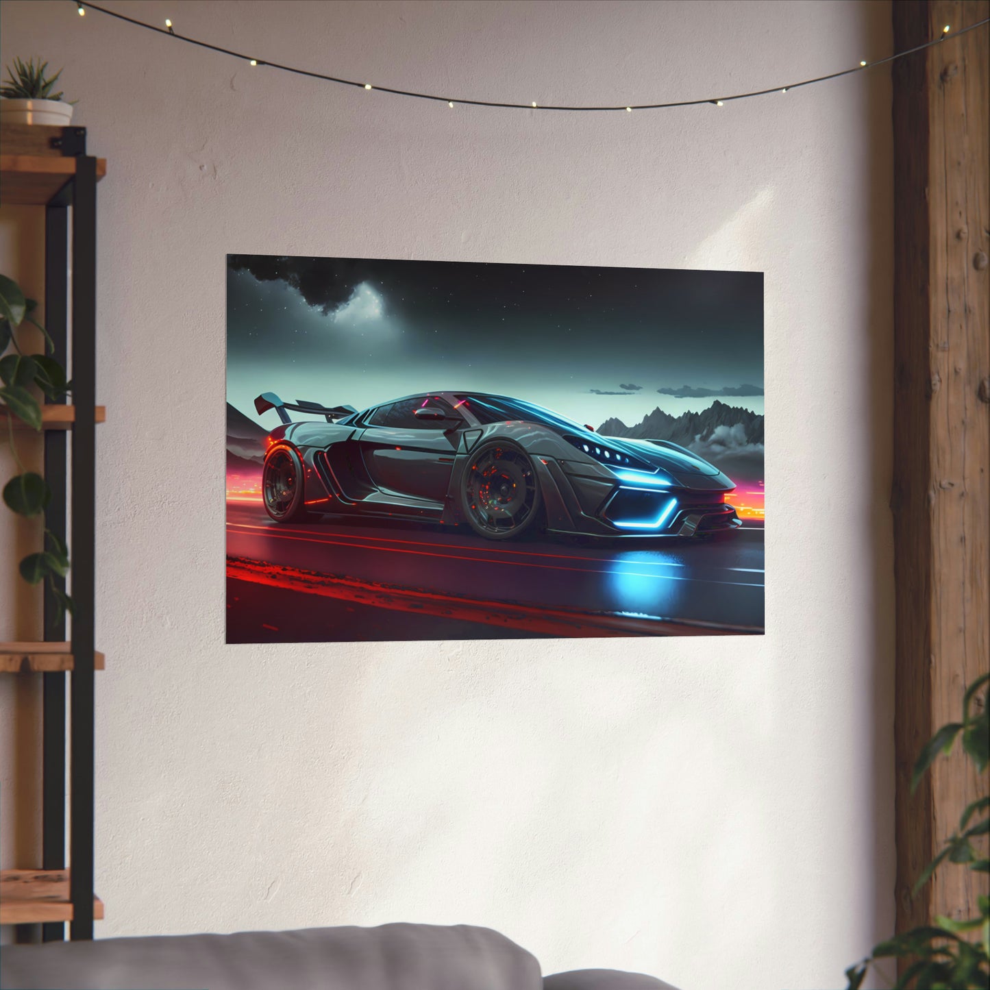 Supercar Sports Car Poster Art Print | Customizable