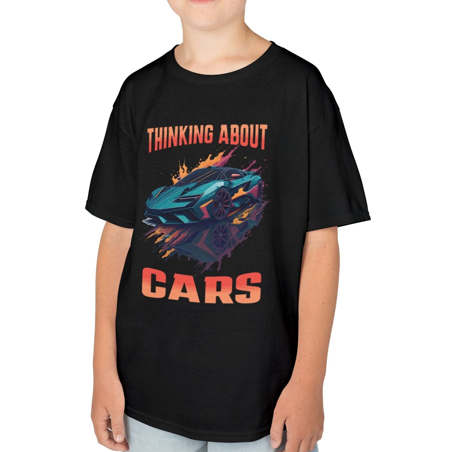 Thinking About Cars Supercar Sports Car Youth Size Boys T-Shirt