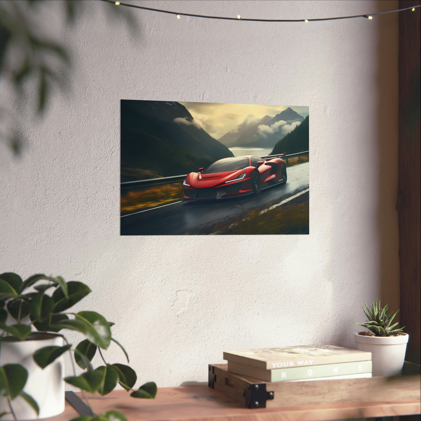 Supercar Sports Car Poster Art Print | Customizable