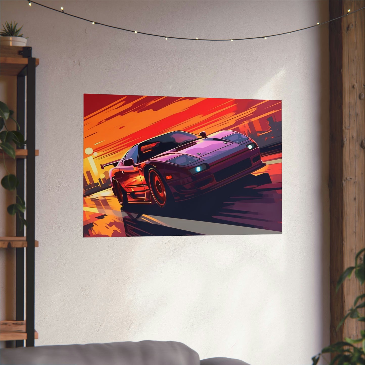 Japanese Drift Car Poster Art Print | Customizable