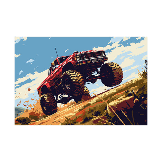 Monster Truck Poster Art Print