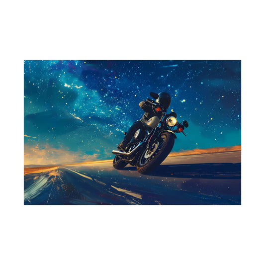 Motorcycle Art Print Poster | Unframed