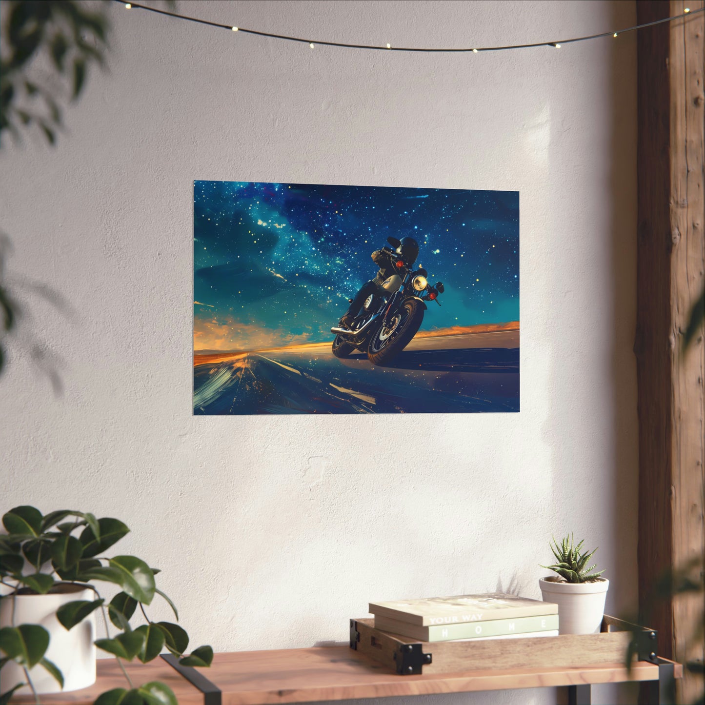 Motorcycle Art Print Poster | Unframed