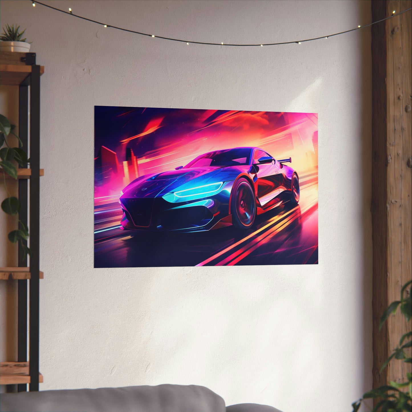 Supercar Sports Car Poster Art Print | Customizable