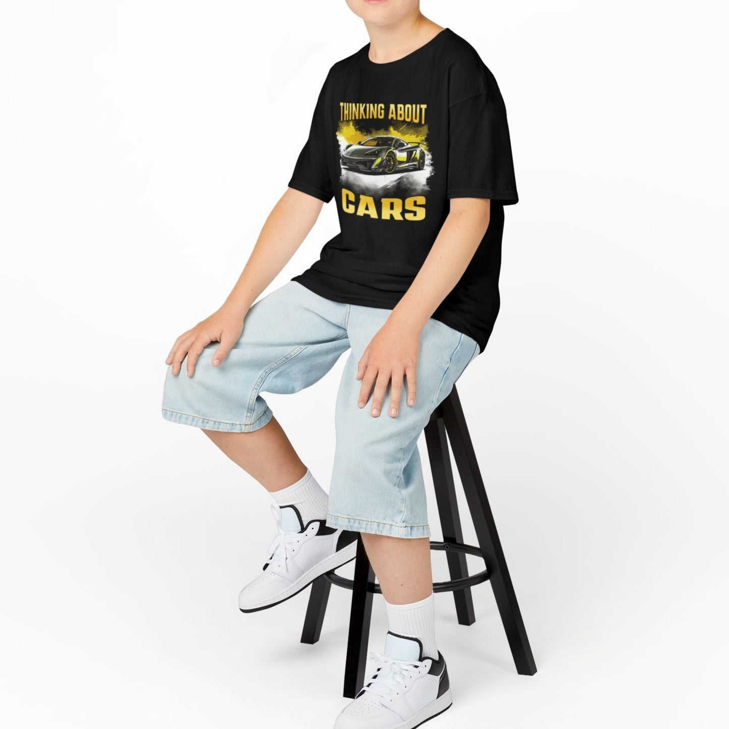 Thinking About Cars Supercar Sports Car Youth Size Boys T-Shirt