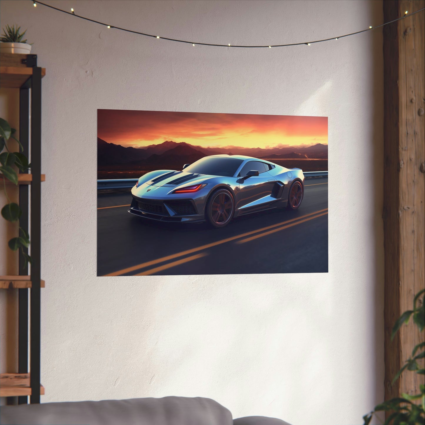 Supercar Sports Car Poster Art Print | Customizable