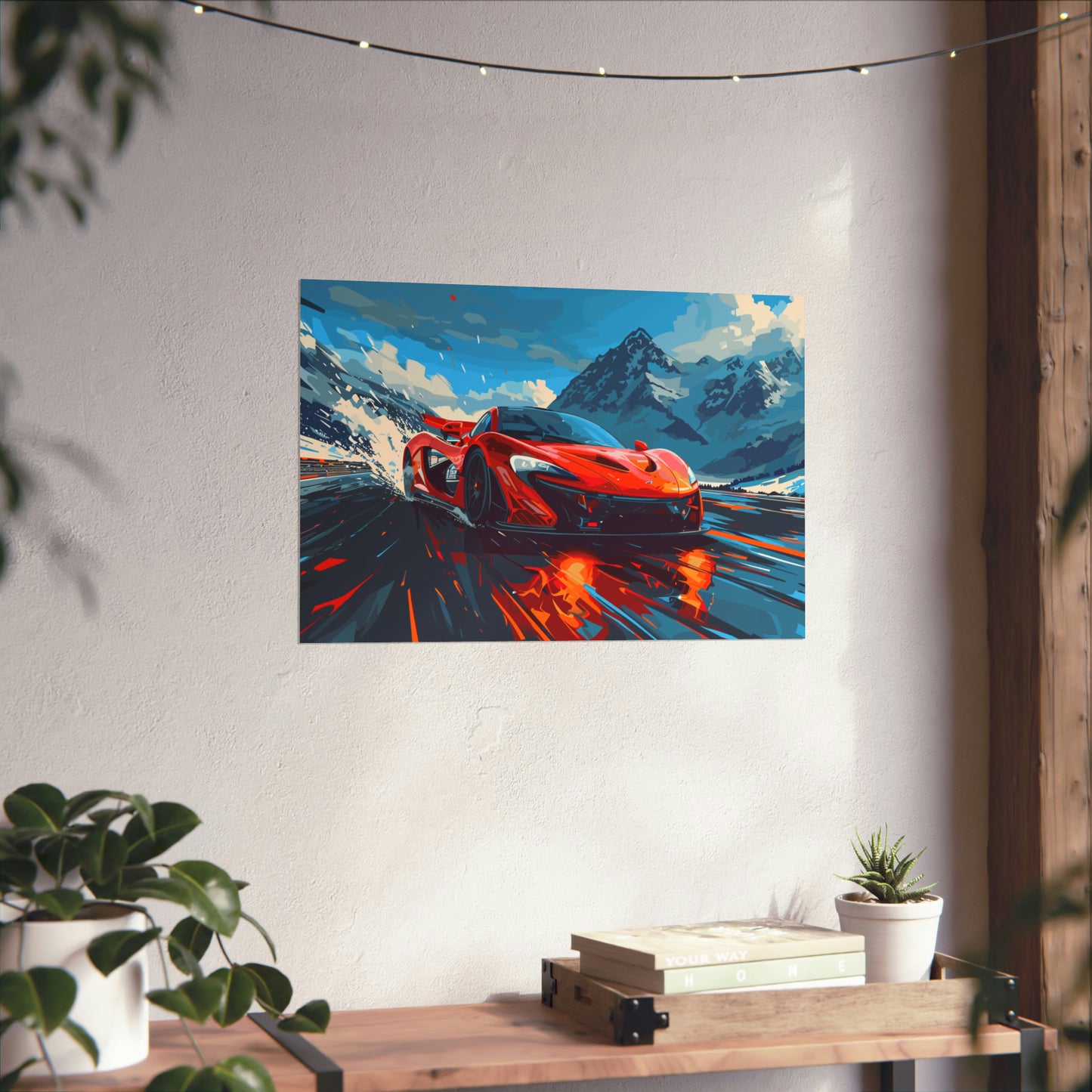 Supercar Sports Car Poster Art Print