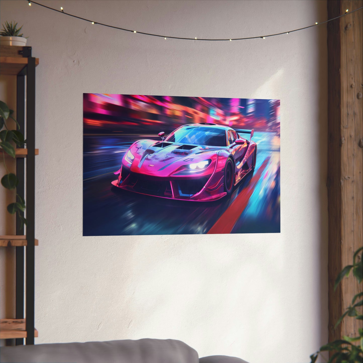 Japanese Drift Car Poster Art Print | Customizable