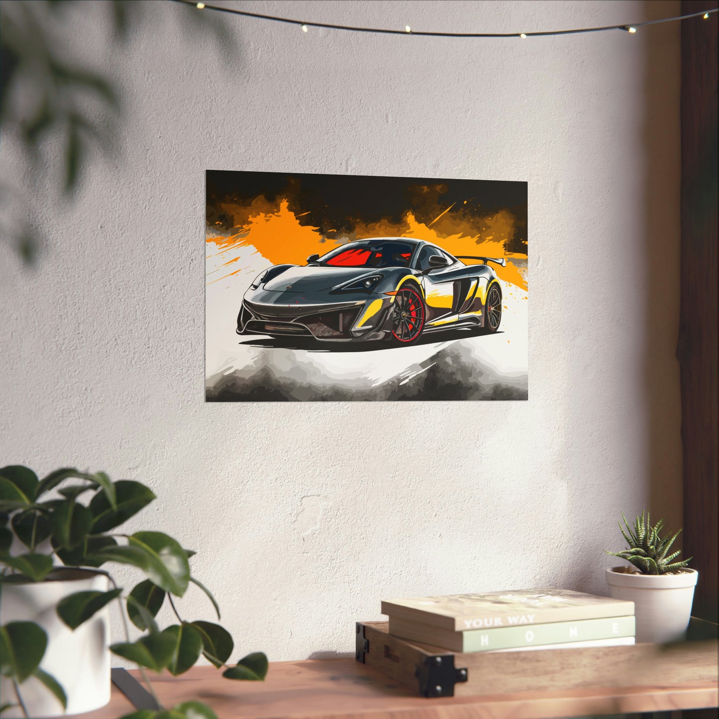 Supercar Sports Car Poster Art Print | Customizable
