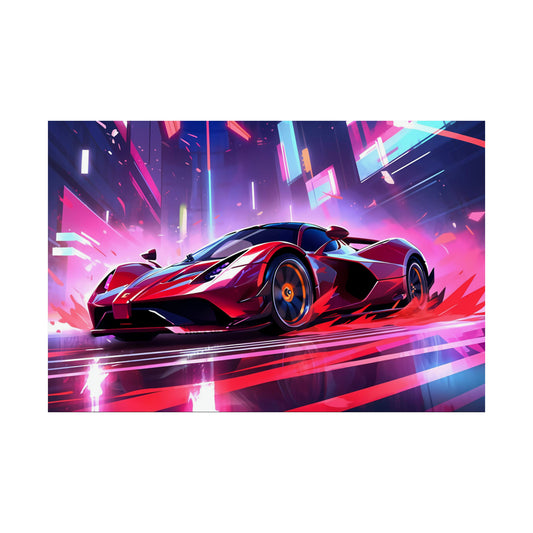 Supercar Sports Car Poster Art Print