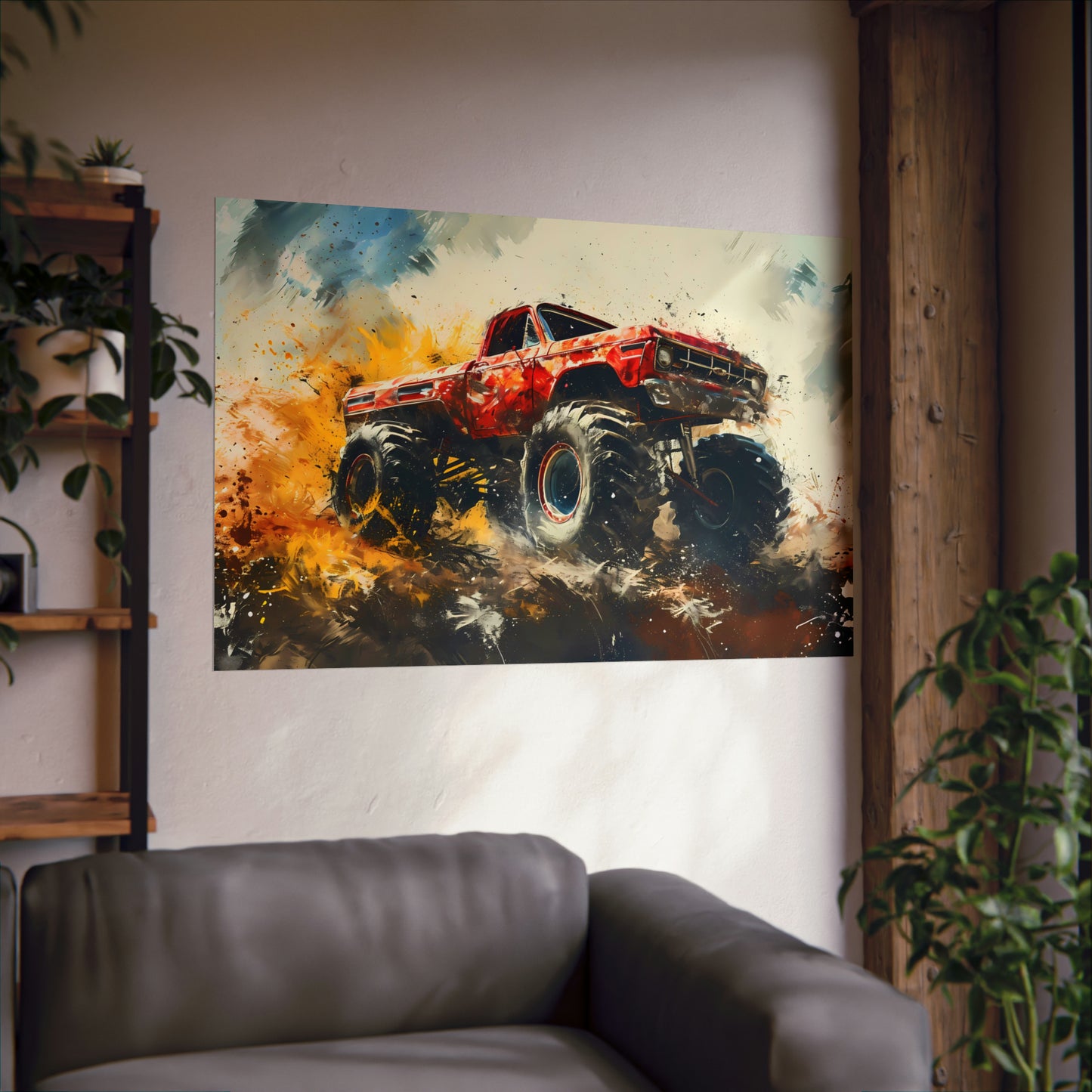 Monster Truck Poster Art Print | Customizable