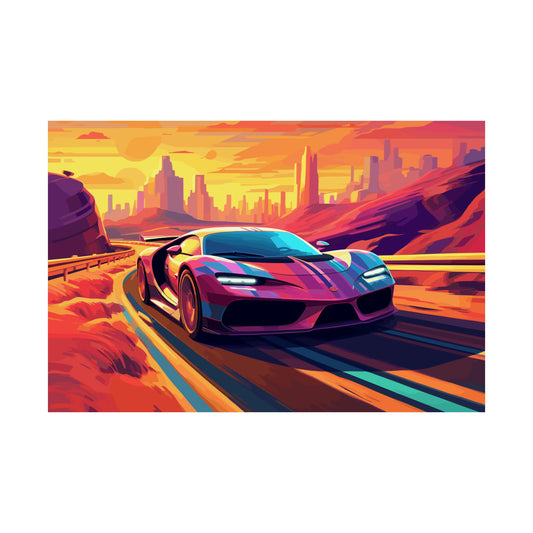 Supercar Sports Car Poster Art Print